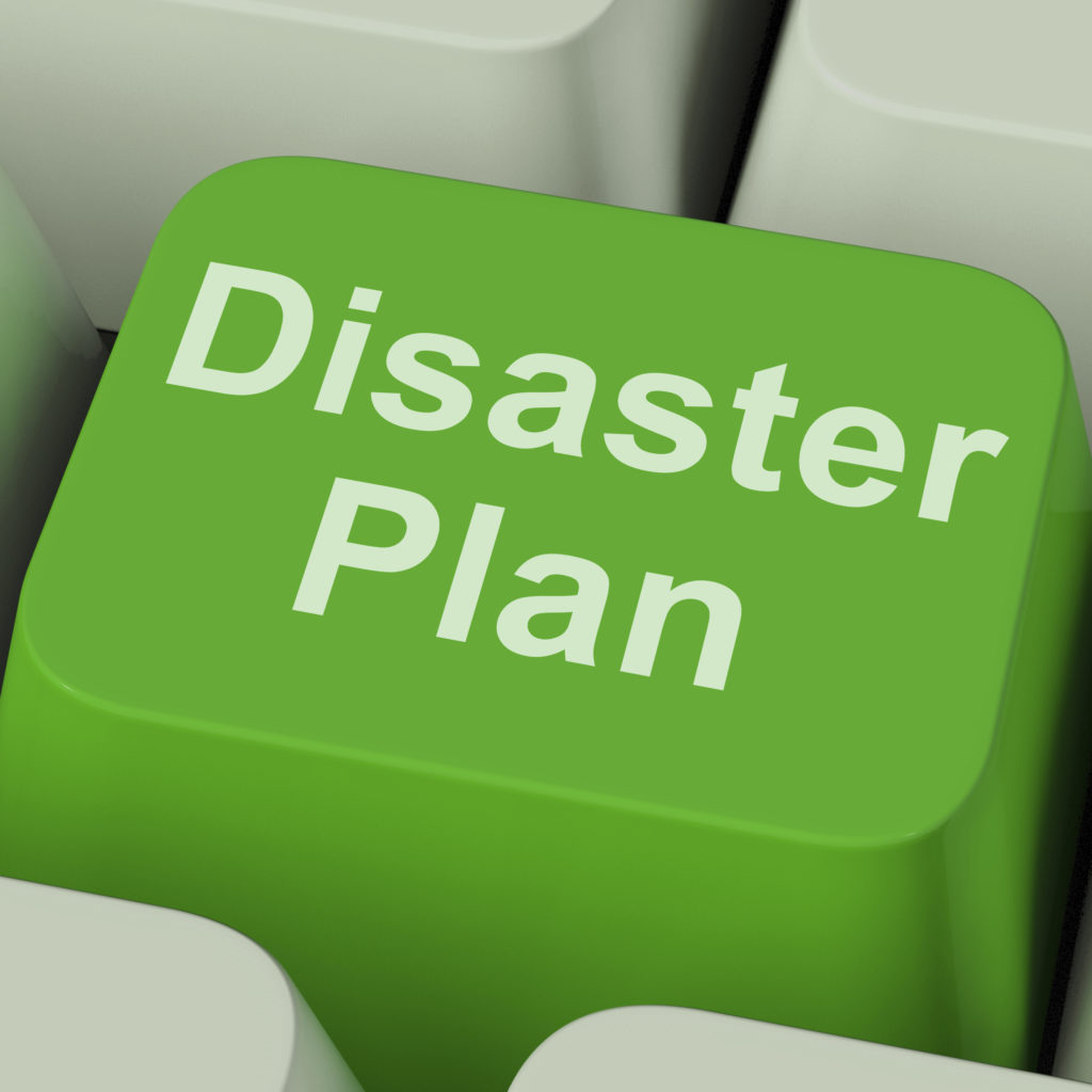 Disaster Plan Key Shows Emergency Crisis Protection